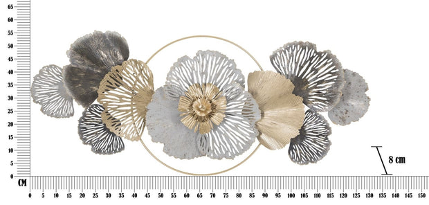 Mauro Ferretti Decoratiune metalica de perete, Poxy A Multicolor, l130,8xA8xH55,9 cm