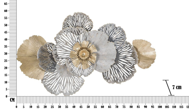 Mauro Ferretti Decoratiune metalica de perete, Poxy B Multicolor, l97,8xA7xH59 cm