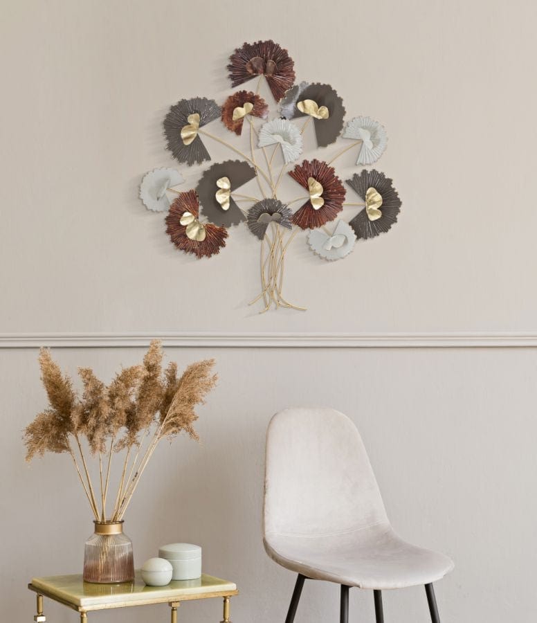 Decoratiune metalica de perete, Reddy Multicolor, l78xA8xH80 cm (1)