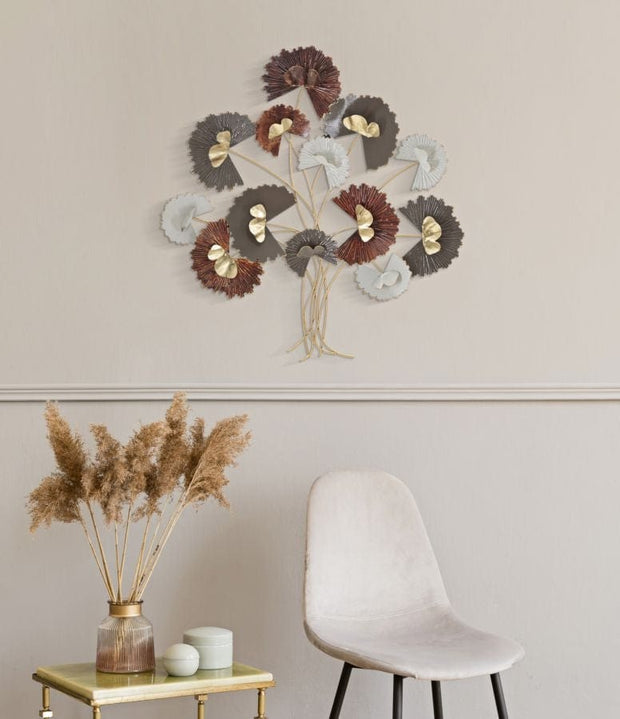 Decoratiune metalica de perete, Reddy Multicolor, l78xA8xH80 cm (1)