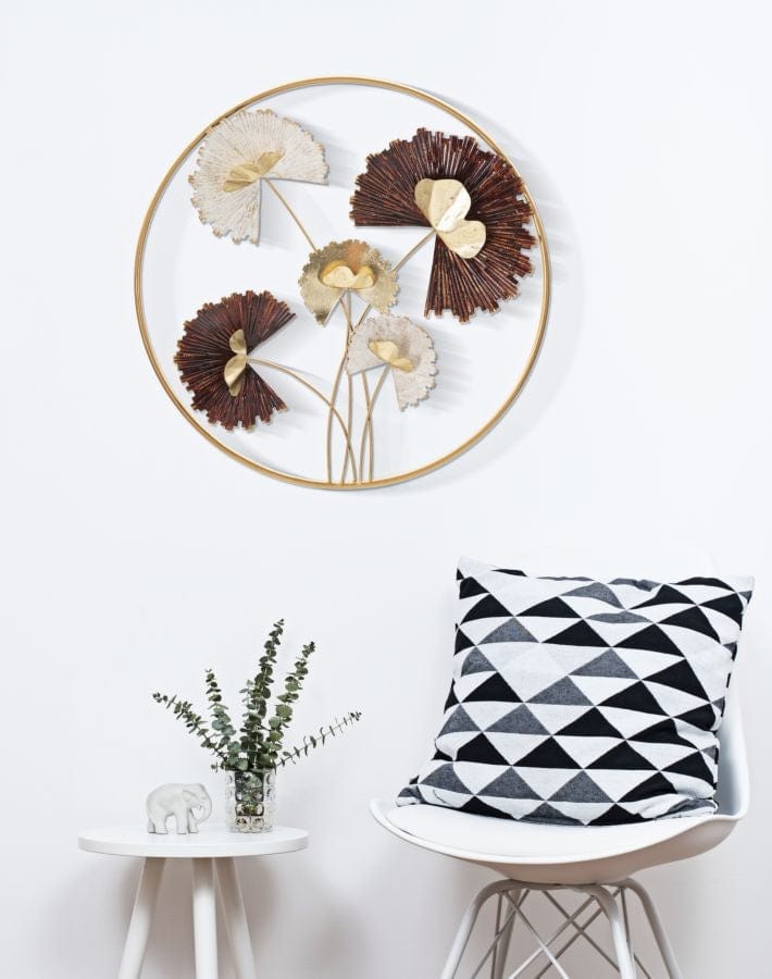 Mauro Ferretti Decoratiune metalica de perete, Reddy Round Multicolor, Ø61 cm