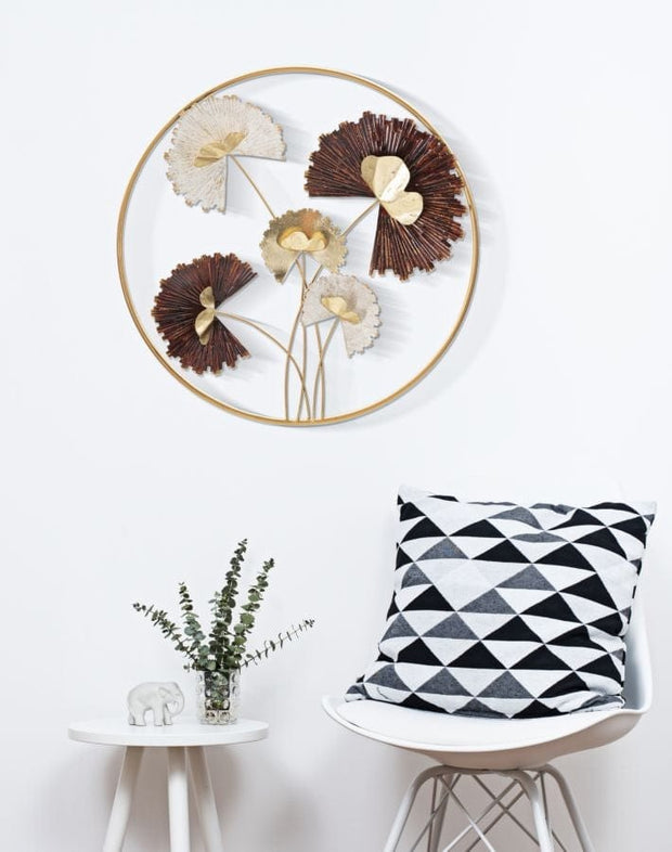 Mauro Ferretti Decoratiune metalica de perete, Reddy Round Multicolor, Ø61 cm