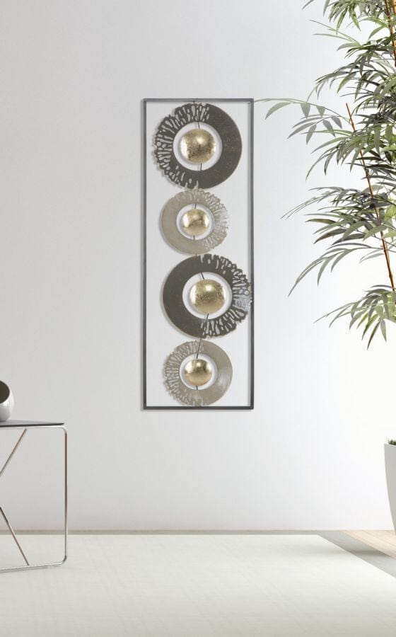 Mauro Ferretti Decoratiune metalica de perete Ring Multicolor, l31xA3xH89,5 cm