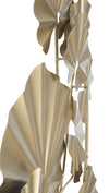 Mauro Ferretti Decoratiune metalica de perete, Round Leaf Auriu, l59xA3,9xH62,75 cm