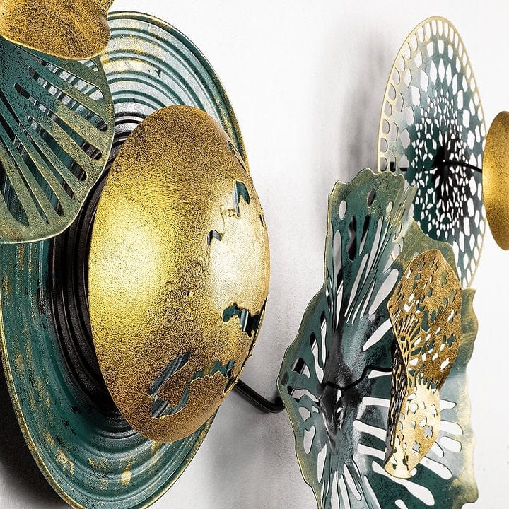 Asir Decoratiune metalica de perete, Sensuale Multicolor, l100xA1,5xH50 cm