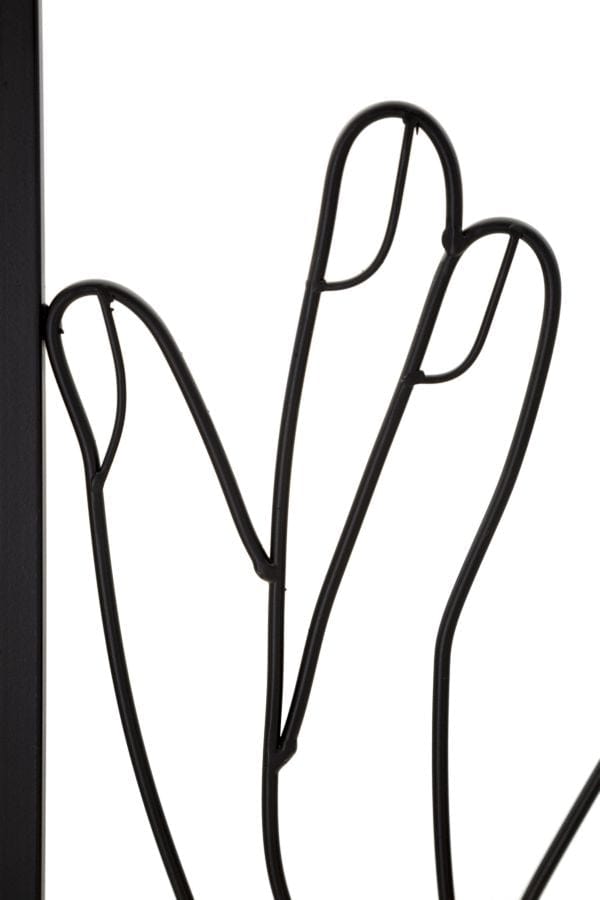 Mauro Ferretti Decoratiune metalica de perete, Simply Face Negru, l50,5xA1,3xH61 cm