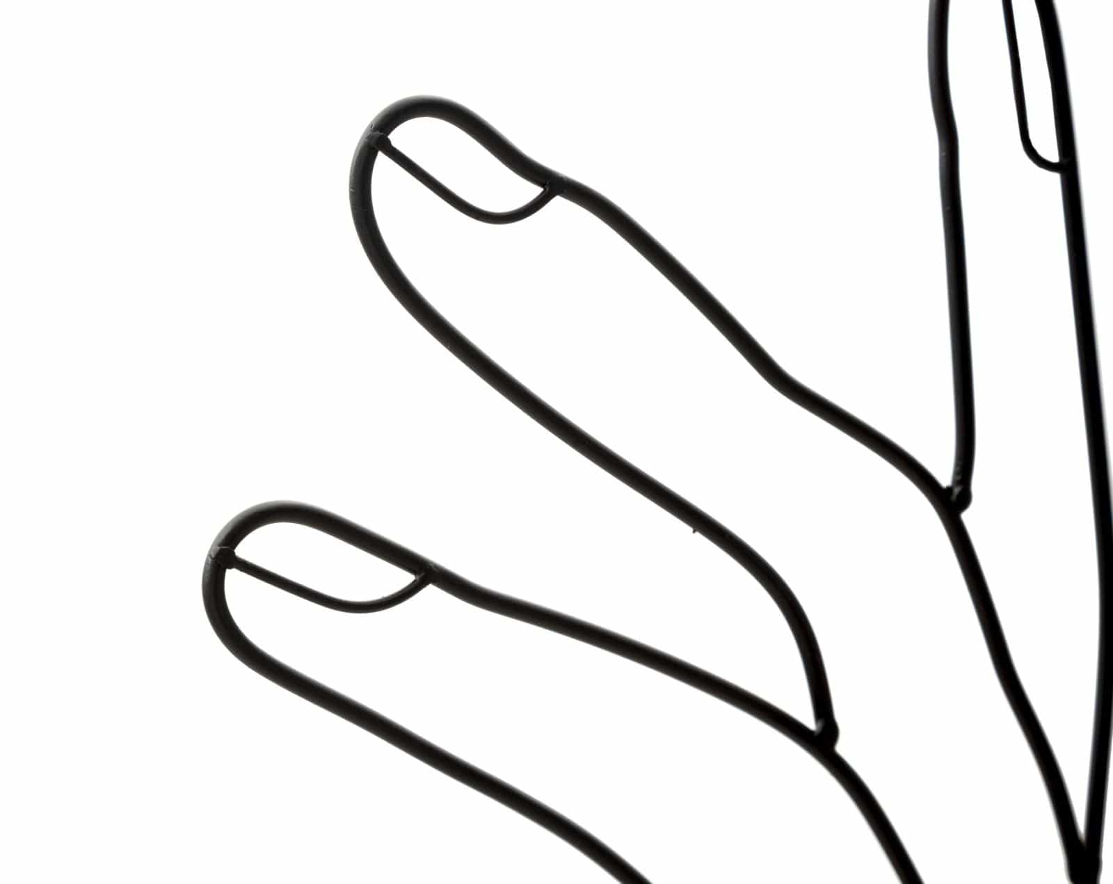 Mauro Ferretti Decoratiune metalica de perete, Simply Face Negru, l50,5xA1,3xH61 cm