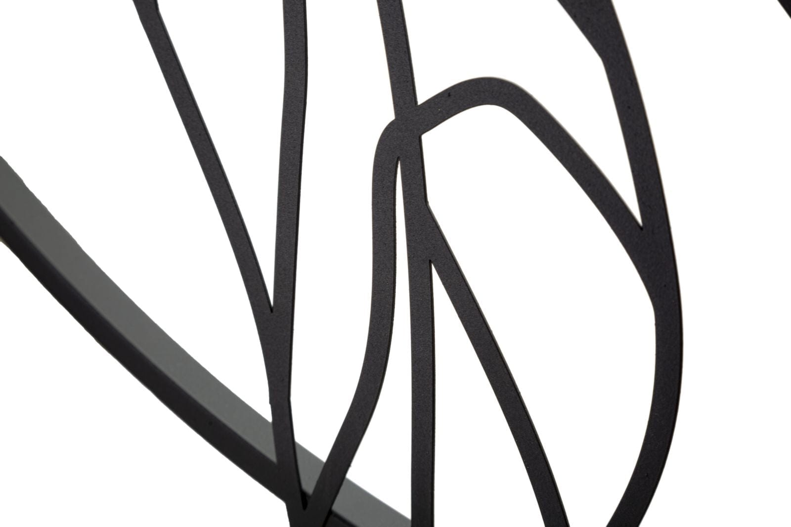 Mauro Ferretti Decoratiune metalica de perete, Simply Flotis Negru, l63xA2xH69 cm