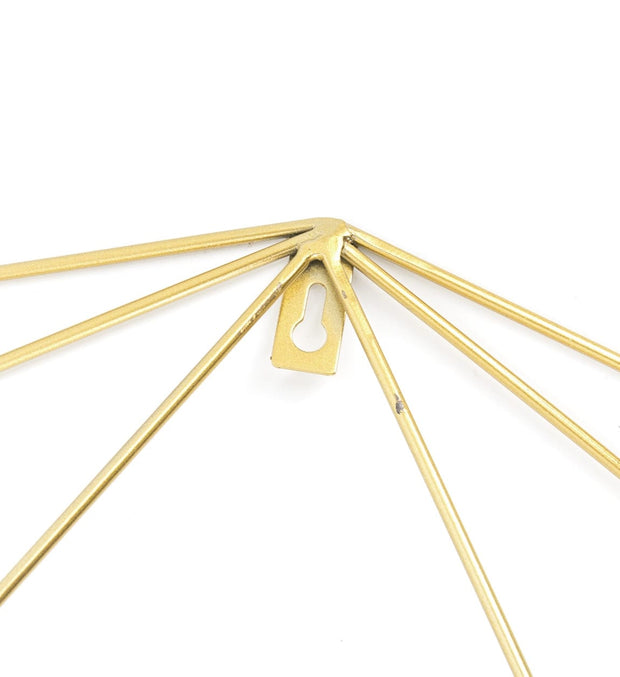 Decoratiune metalica de perete Skull Auriu, l38xA6xH60 cm (2)