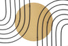 Mauro Ferretti Decoratiune metalica de perete, Sunshine -B- Negru / Auriu, l40,5xA1,5xH50,5 cm