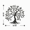 Decoratiune metalica de perete, Tree 3 Negru, l60xA1,5xH60 cm (3)