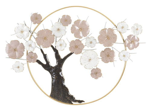 Mauro Ferretti Decoratiune metalica de perete, Tree Multicolor, l101xA6xH72 cm