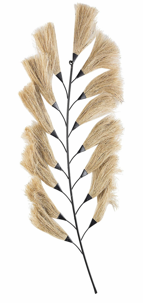 Bizzotto Decoratiune metalica de perete, Turkana B Natural / Negru, l38xA1,5xH86 cm