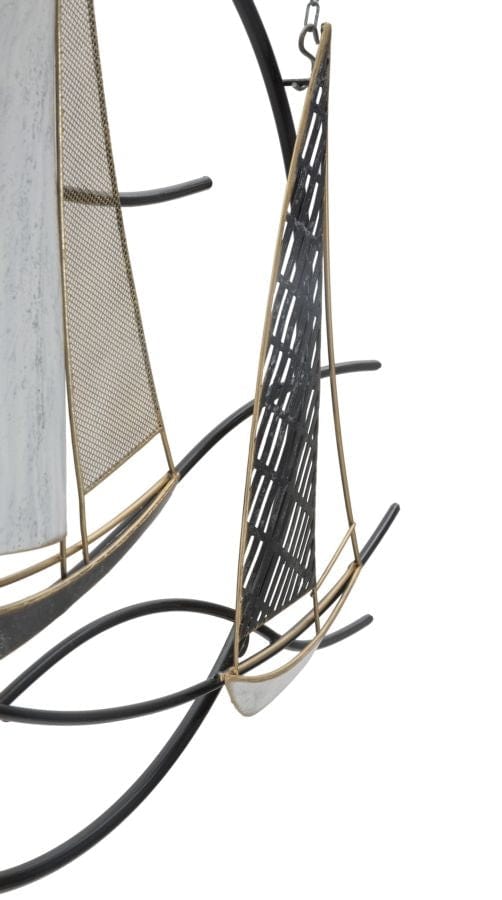 Mauro Ferretti Decoratiune metalica de perete, Vela Multicolor, l123xA7xH100 cm