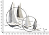 Mauro Ferretti Decoratiune metalica de perete, Vela Multicolor, l123xA7xH100 cm