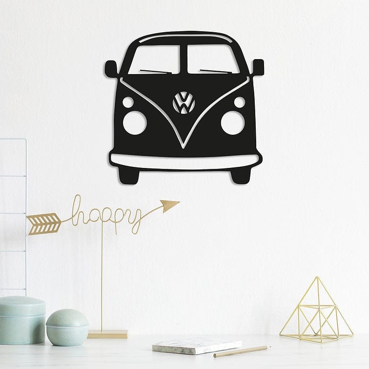 Asir Decoratiune metalica de perete, Vosvos Negru, l32xA1,5xH36 cm