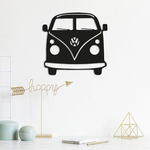 Asir Decoratiune metalica de perete, Vosvos Negru, l32xA1,5xH36 cm