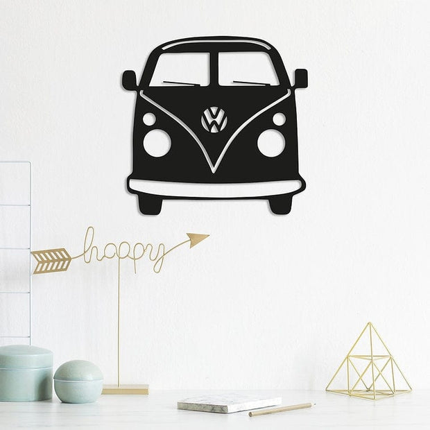 Asir Decoratiune metalica de perete, Vosvos Negru, l32xA1,5xH36 cm