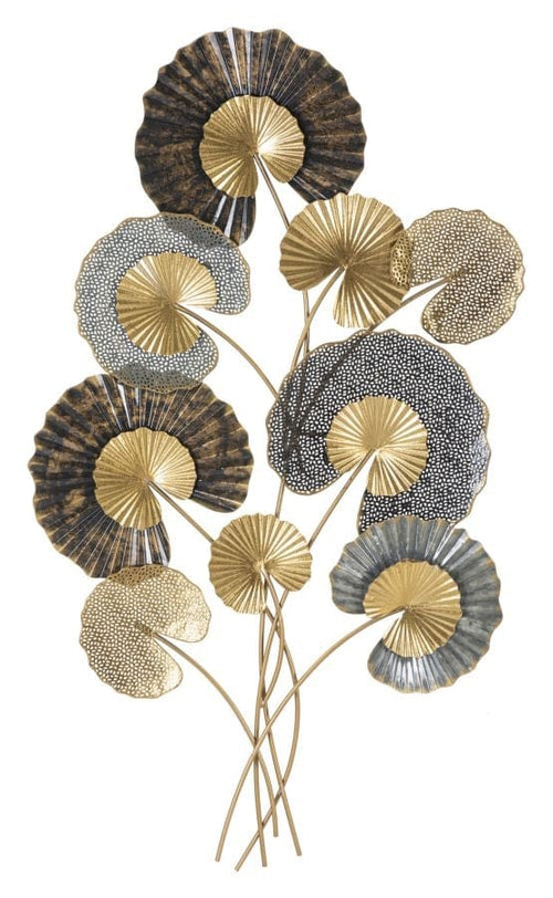 Decoratiune metalica de perete, Web C Multicolor, l63,5xA4xH109,5 cm