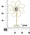 Mauro Ferretti Decoratiune metalica Glam Daisy Auriu, l24xA10xH37,5 cm