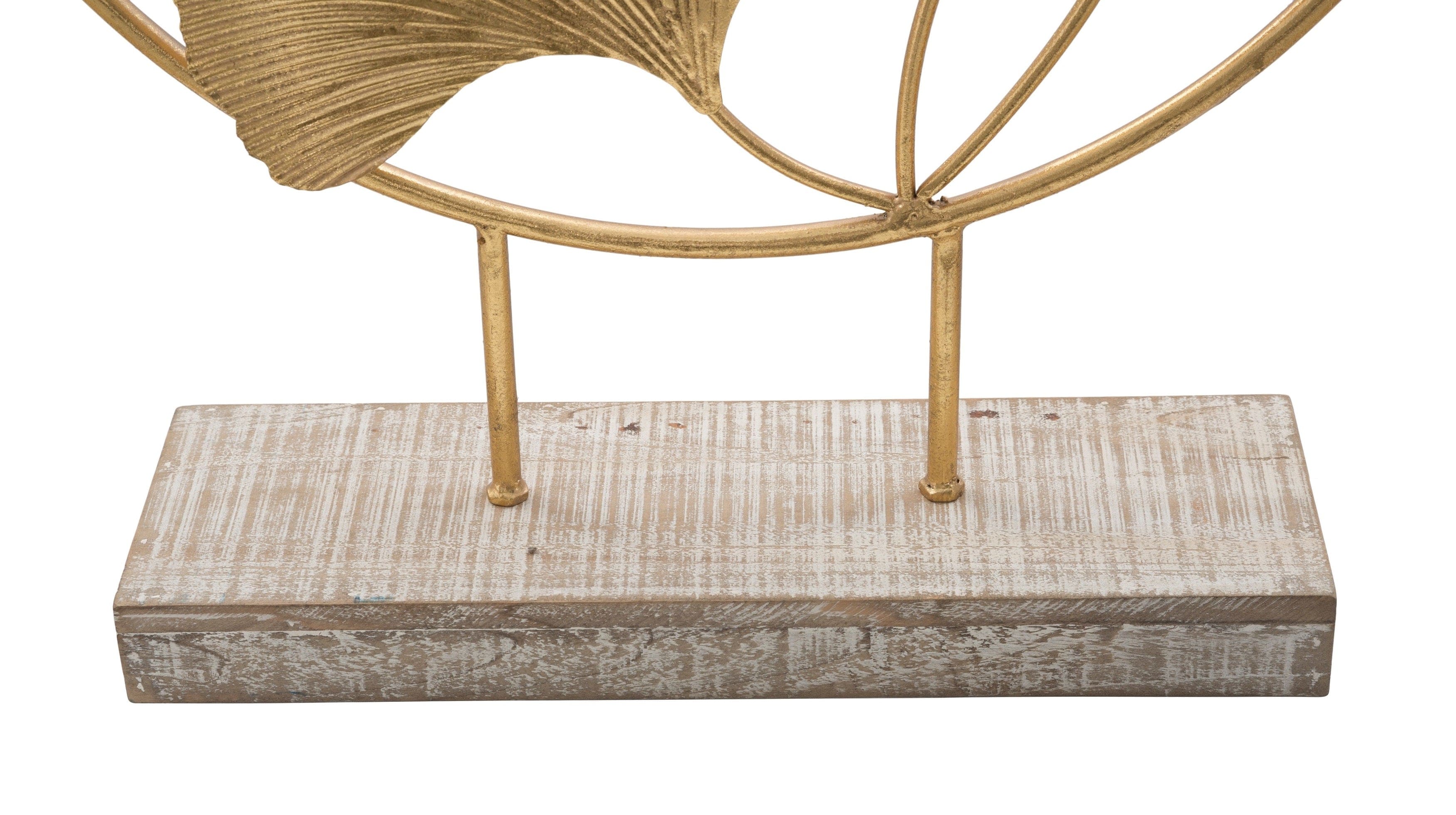 Mauro Ferretti Decoratiune metalica Little Leaf Auriu, l50xA12,5xH64 cm