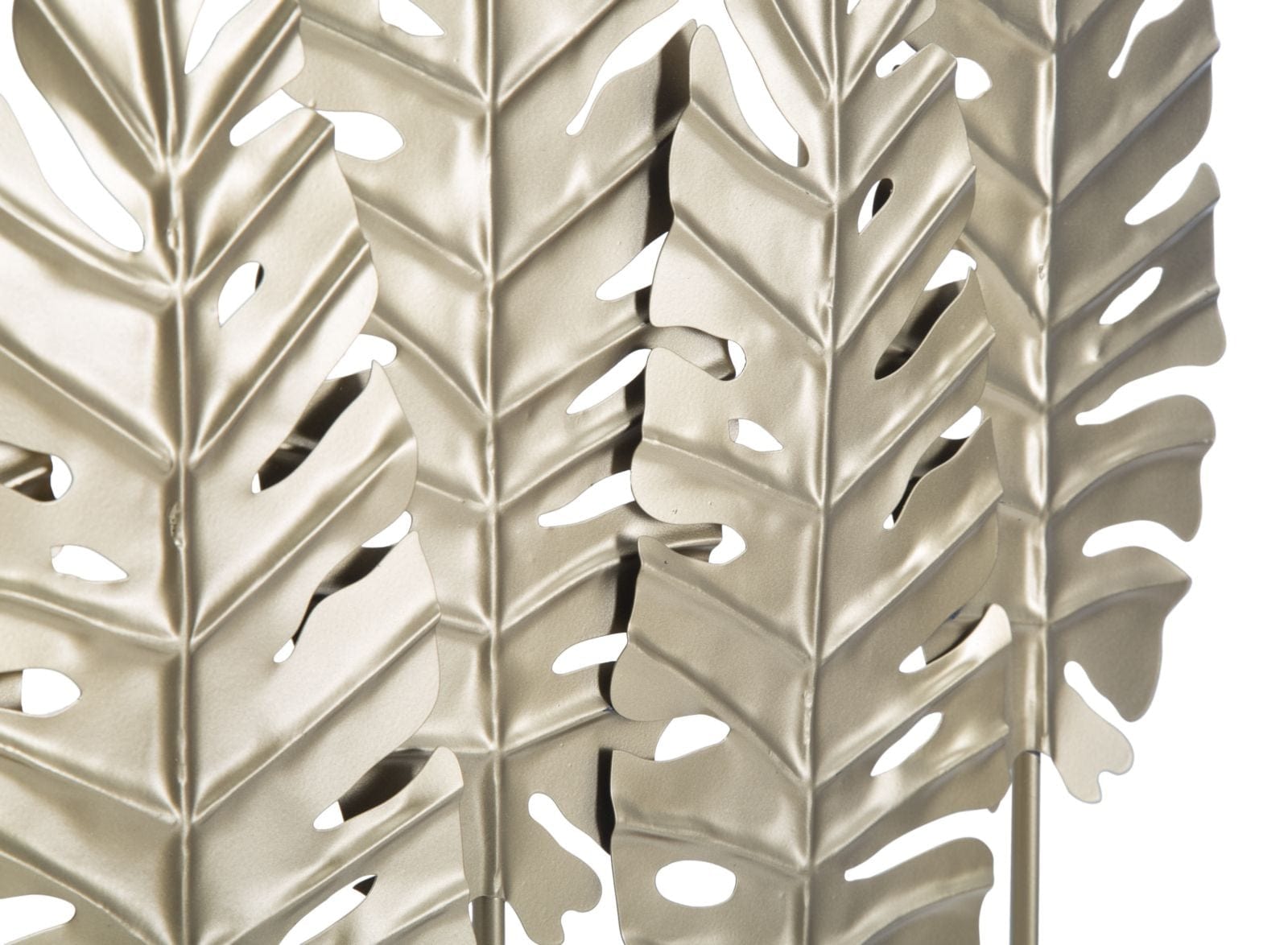 Mauro Ferretti Decoratiune metalica, Long Leaf Auriu Antic, l47xA10xH57,5 cm