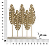 Mauro Ferretti Decoratiune metalica, Long Leaf Auriu Antic, l47xA10xH57,5 cm