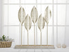 Mauro Ferretti Decoratiune metalica, Lovely Leaf Auriu, l47xA10xH52,5 cm