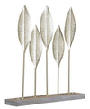 Mauro Ferretti Decoratiune metalica, Lovely Leaf Auriu, l47xA10xH52,5 cm