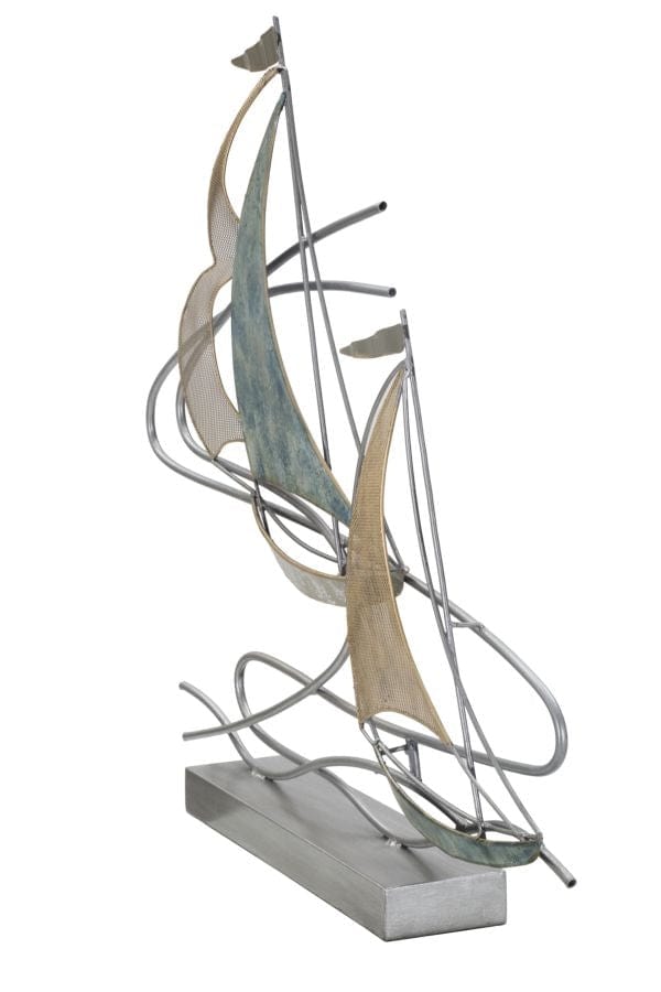 Mauro Ferretti Decoratiune metalica, Regata Multicolor, l64xA8,9xH60 cm