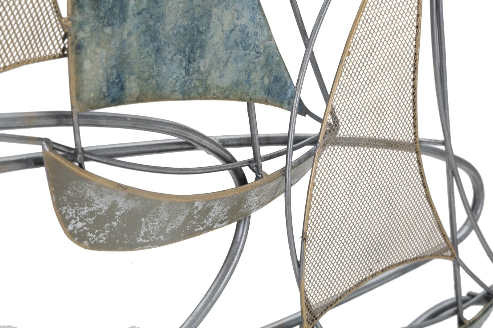 Mauro Ferretti Decoratiune metalica, Regata Multicolor, l64xA8,9xH60 cm