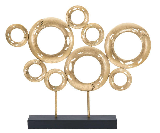 Mauro Ferretti Decoratiune metalica Sculptura A Auriu / Negru, l49xA7xH41 cm