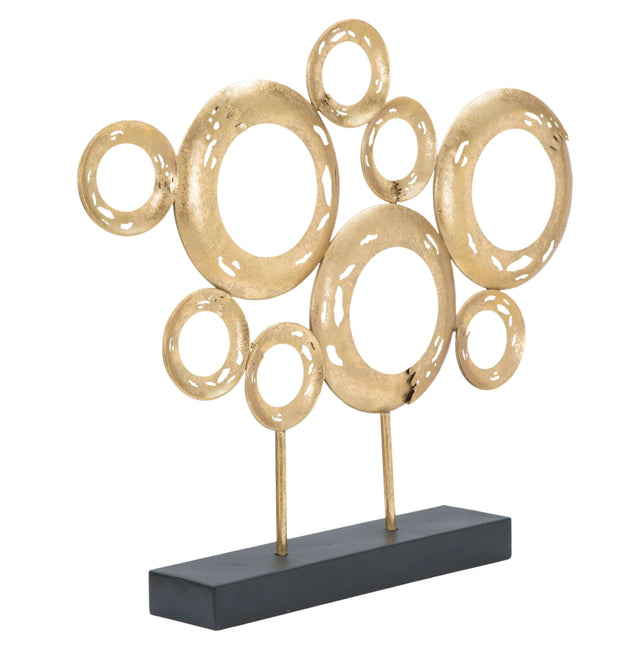 Mauro Ferretti Decoratiune metalica Sculptura A Auriu / Negru, l49xA7xH41 cm