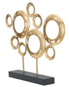 Mauro Ferretti Decoratiune metalica Sculptura A Auriu / Negru, l49xA7xH41 cm