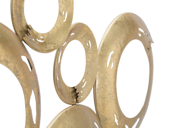 Decoratiune metalica Sculptura A Auriu / Negru, l49xA7xH41 cm (6)