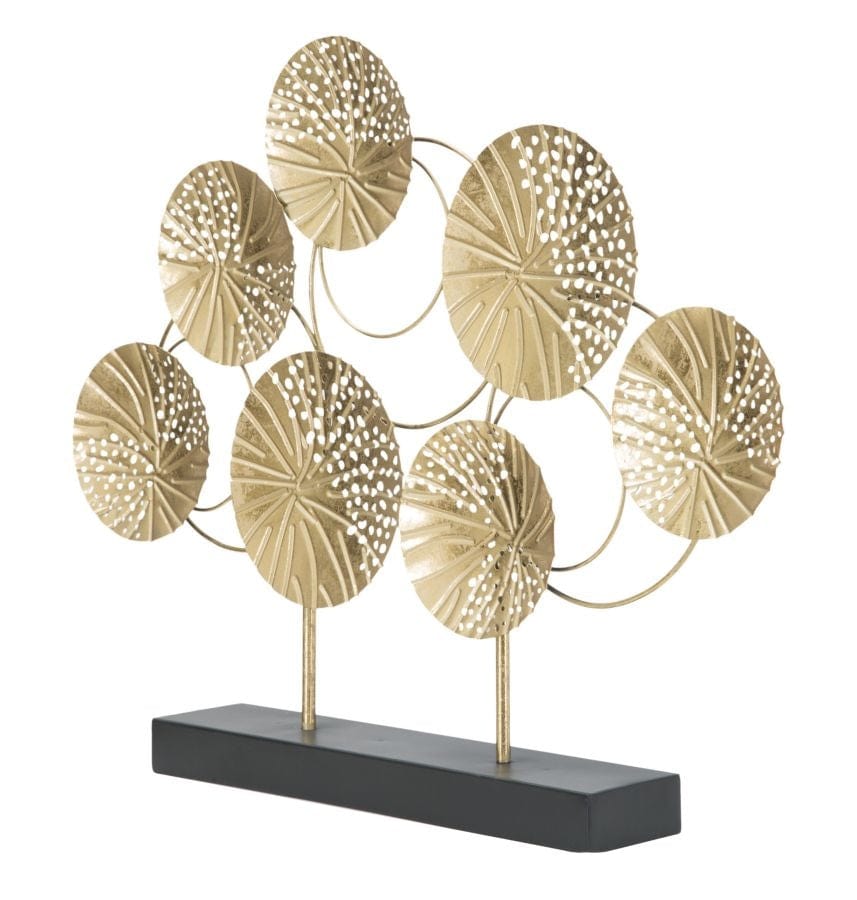 Mauro Ferretti Decoratiune metalica Sculptura C Auriu / Negru, l56xA7xH43 cm