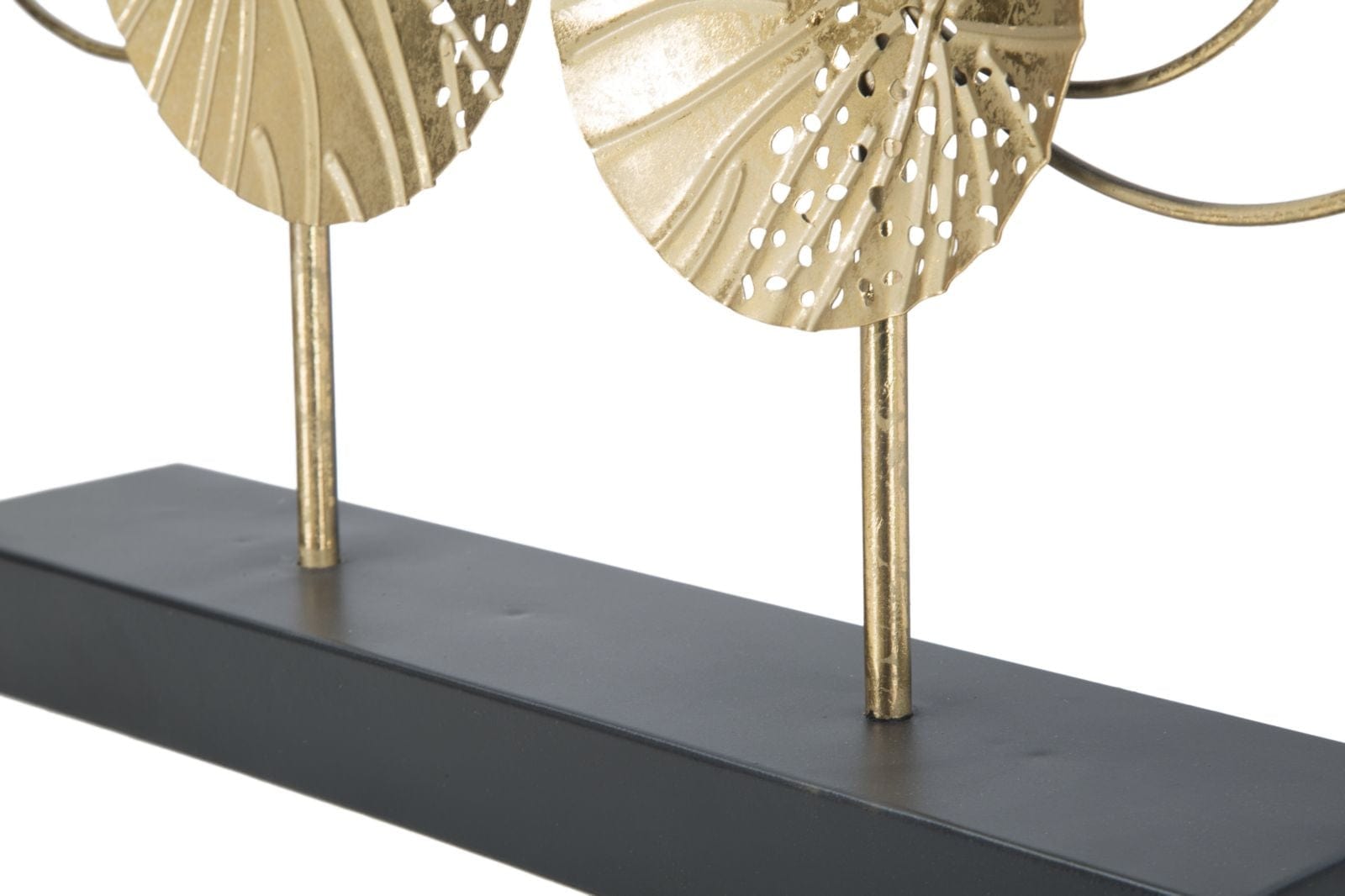 Decoratiune metalica Sculptura C Auriu / Negru, l56xA7xH43 cm (8)
