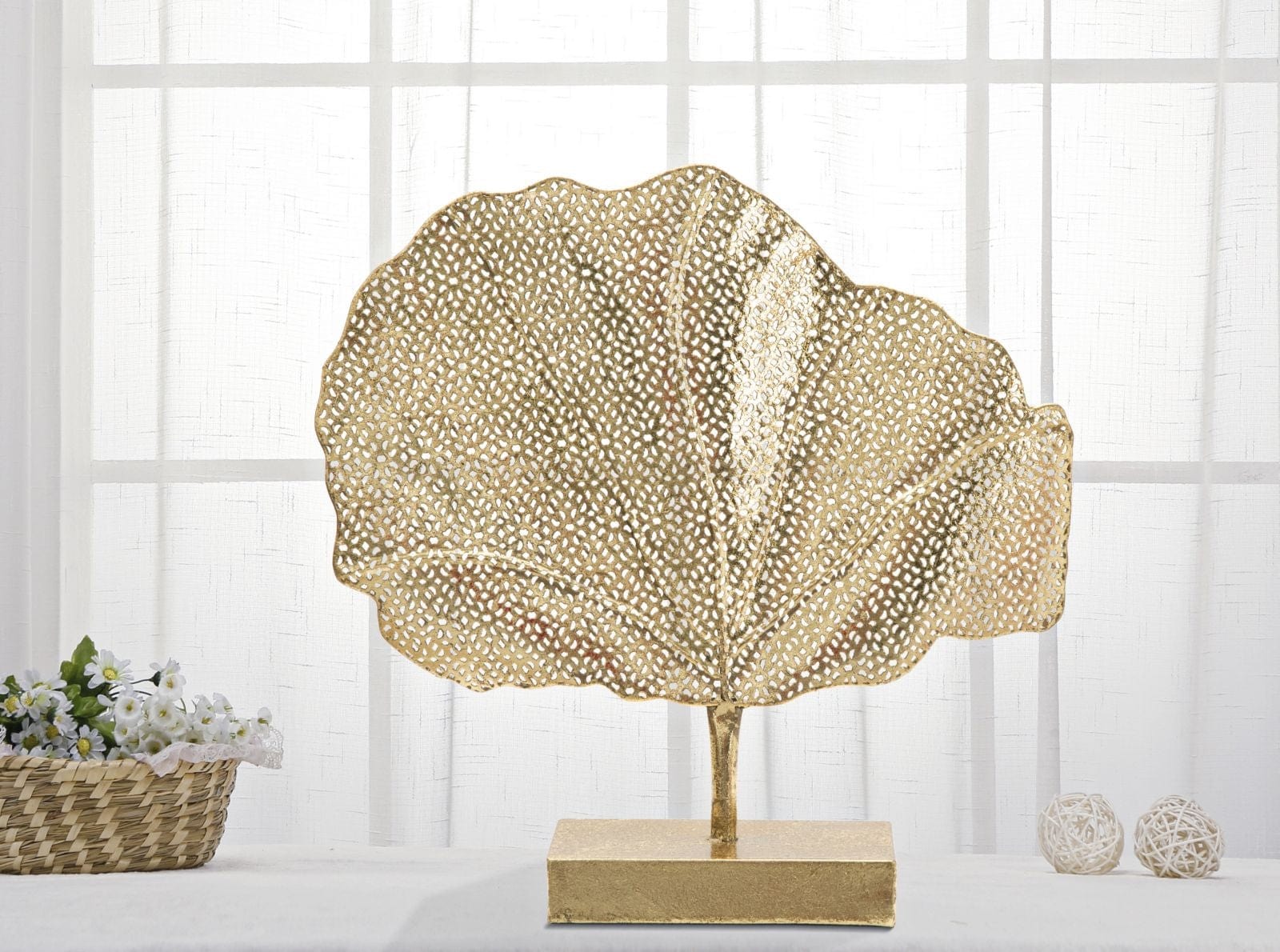 Mauro Ferretti Decoratiune metalica Tree Glam Auriu, L55xl10xH56 cm