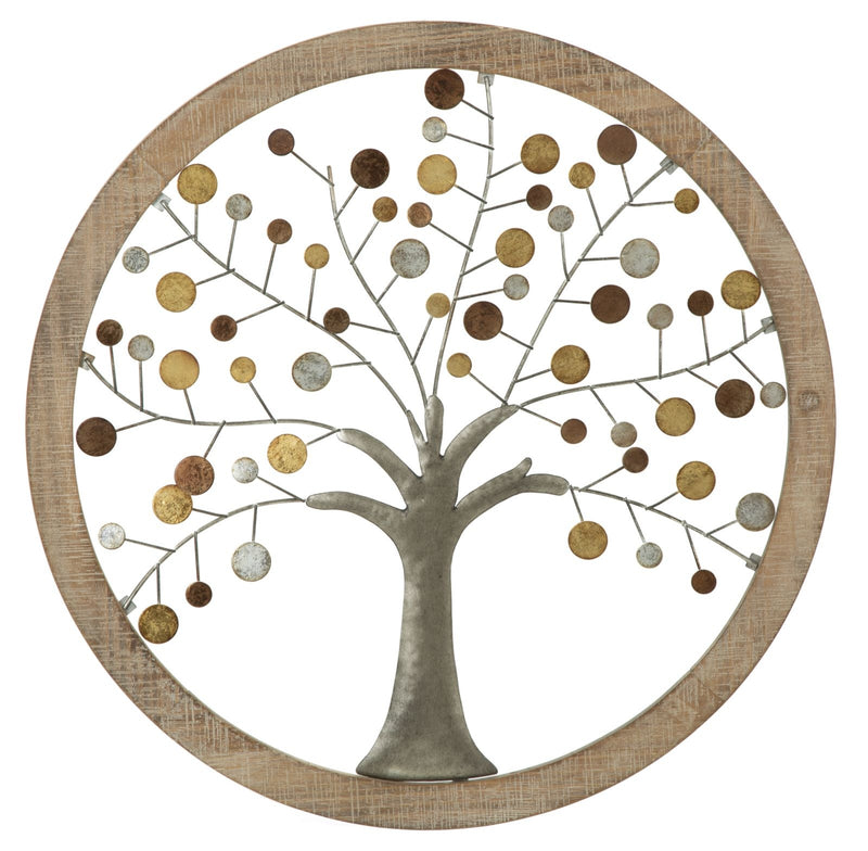 Decoratiune de perete Life Tree I Natural, Ø59 cm (1)