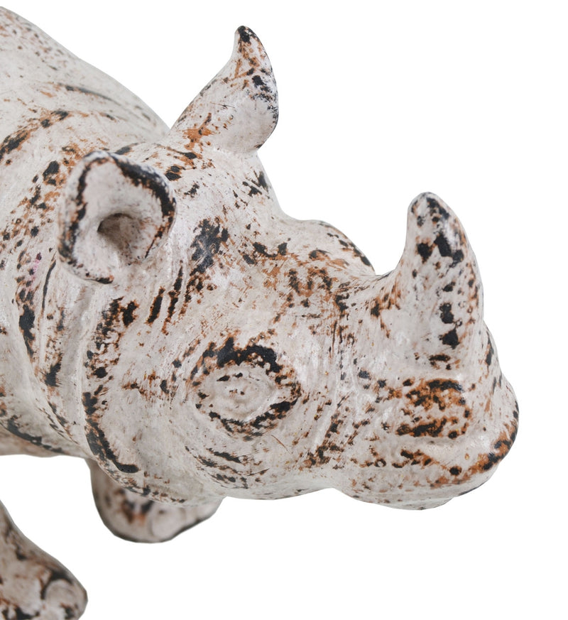 Decoratiune din ceramica, Ocher Rhinoceros Ivoir, L45xl25xH20 cm (3)