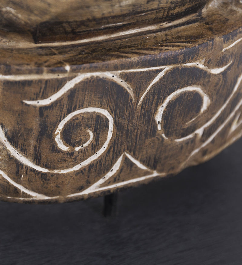 Decoratiune din lemn de tec Indigenous Natural, L35xl20xH125 cm (3)