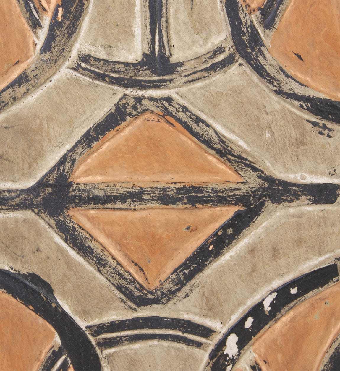 Decoratiune din lemn de tec Shield Figure Multicolor, L45xl15xH110 cm (3)