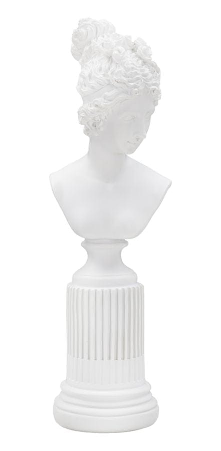 Decoratiune din polirasina Statua Woman Alb, L11xl10,5xH35,5 cm