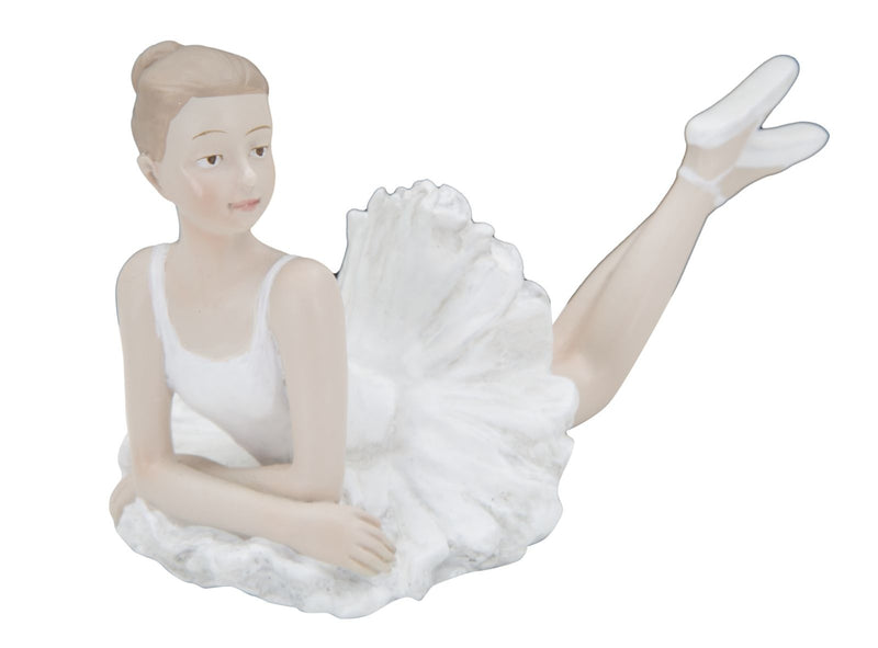 Decoratiune din rasina Ballerina Layng Alb / Nude, l12xA7,5xH11 cm (3)