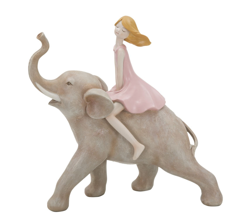 Decoratiune din rasina Dolly on Elephant Multicolor, l22xA10xH21 cm (2)