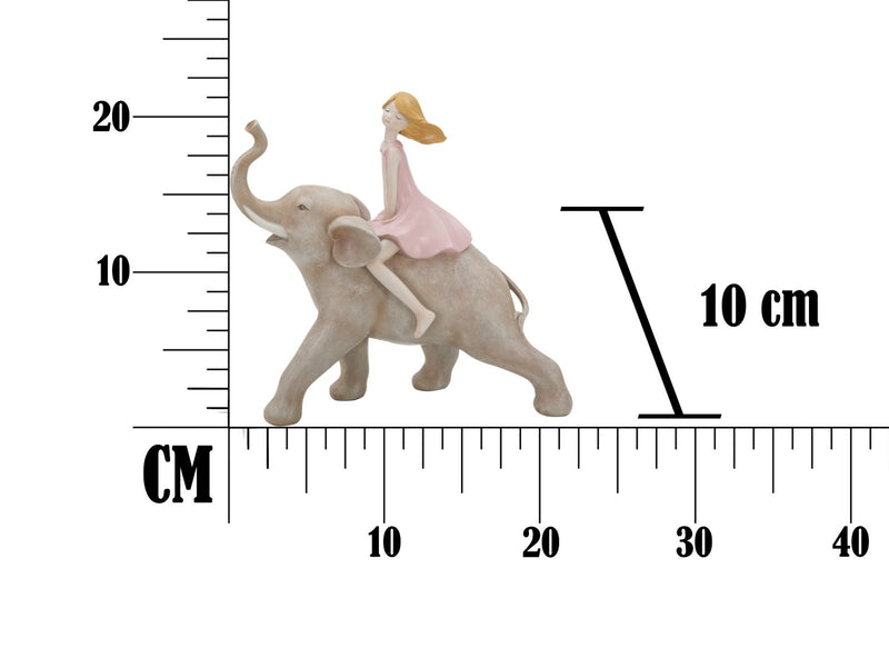 Decoratiune din rasina Dolly on Elephant Multicolor, l22xA10xH21 cm (8)