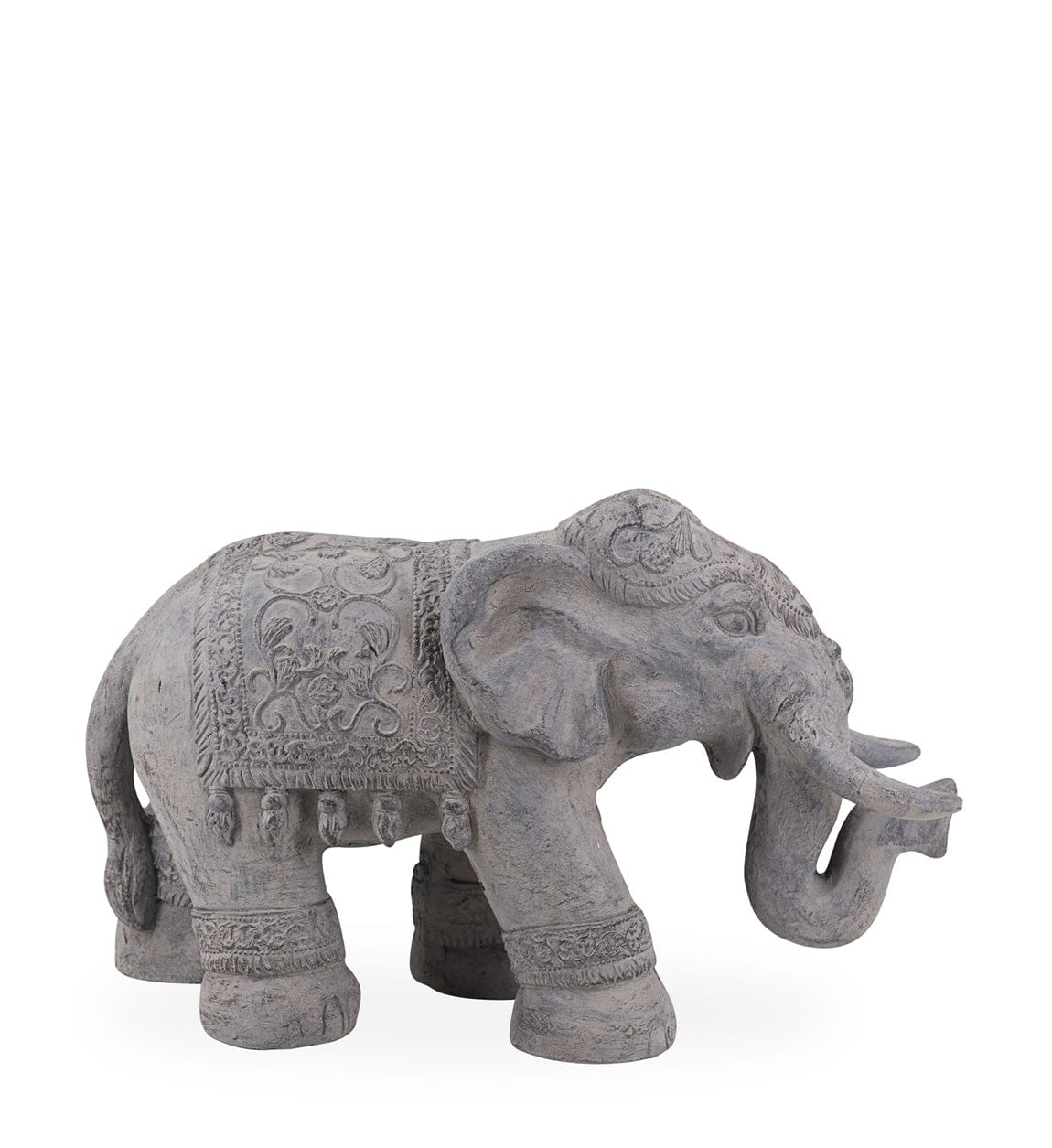 Decoratiune din rasina, Elephant Gri, L65xl27xH40 cm (1)