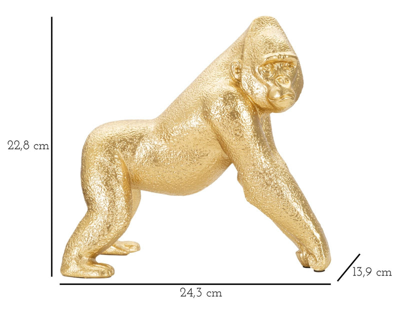 Decoratiune din rasina Gorilla Side Auriu, L24,3xl13,9xH22,8 cm (5)