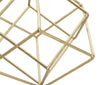 Decoratiune metalica, Abstract Cube Big Auriu / Alb, l16xA18xH52,5 cm (3)