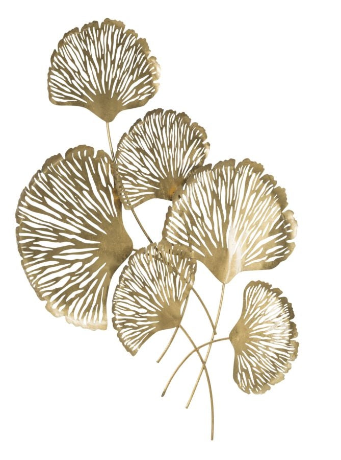 Decoratiune metalica de perete Iris Verticale Auriu, l78xA5,5xH101 cm (3)